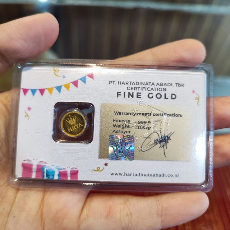 Fine Gold Hartadinatas SPECIAL BIRTHDAY 0.5 GR