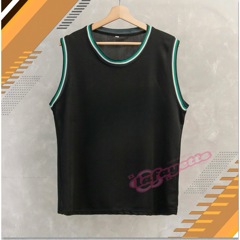 BestPromo Jersey Polos Singlet Baju Basket Olahraga Baju Gym Pria Wanita Size L-Xxl