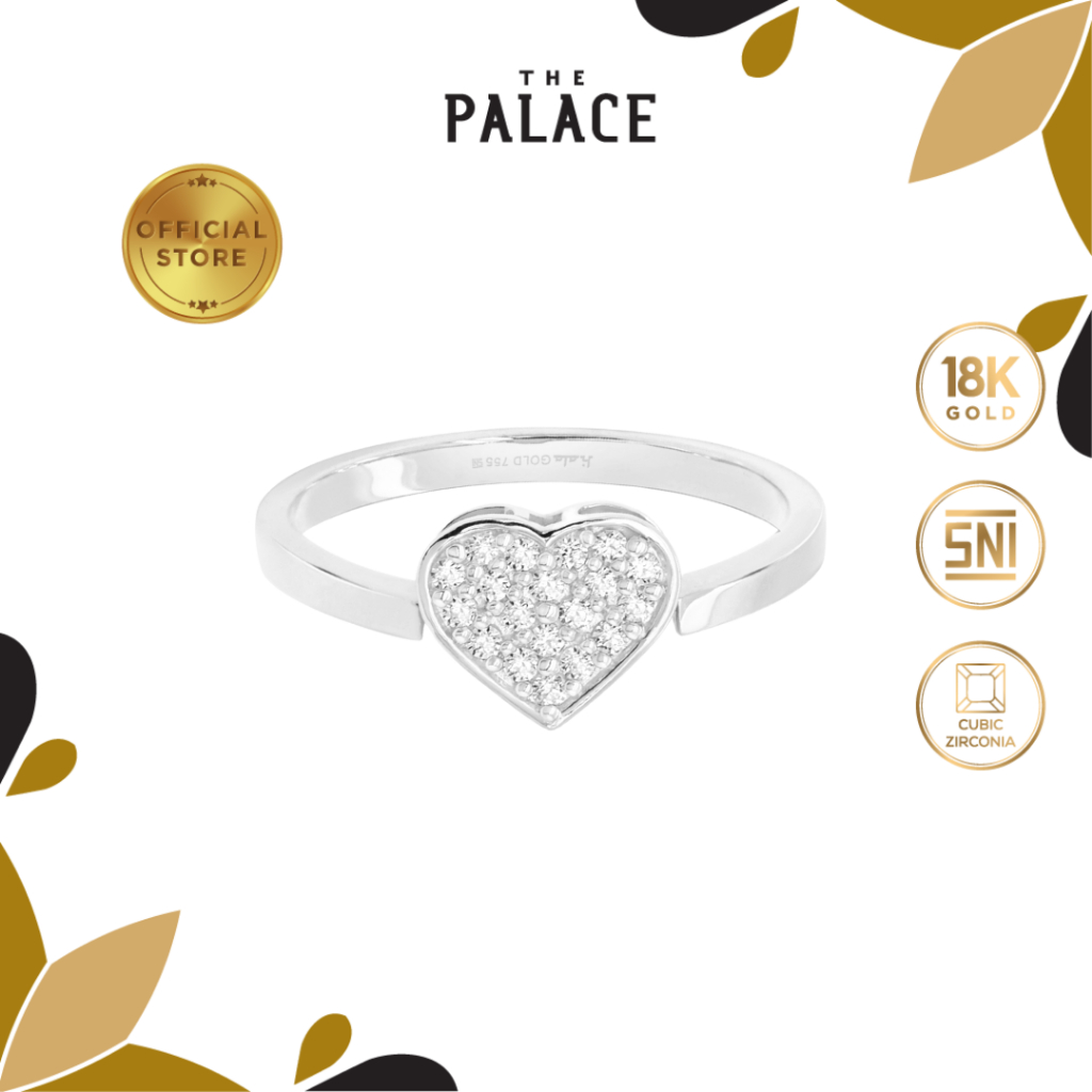 Hala Gold Tresna White Ring / Cincin wanita