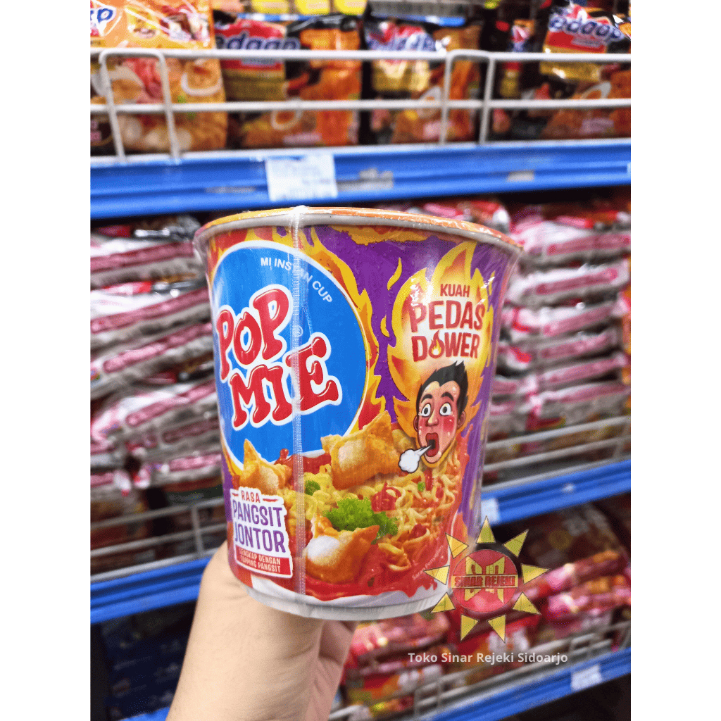

Pop Mie Cup Kuah Pedas Dower Rasa Pangsit Jontor 75 gram