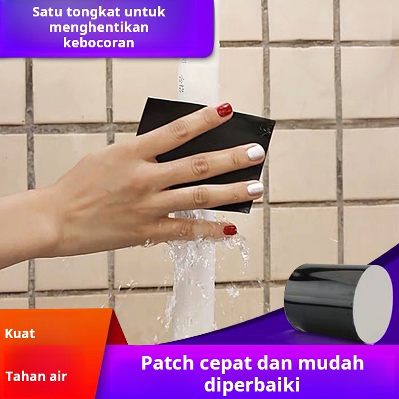 Pita perbaikan kebocoran ember Pita perekat pipa air Pita perbaikan terpal mobil Lem perbaikan tangk