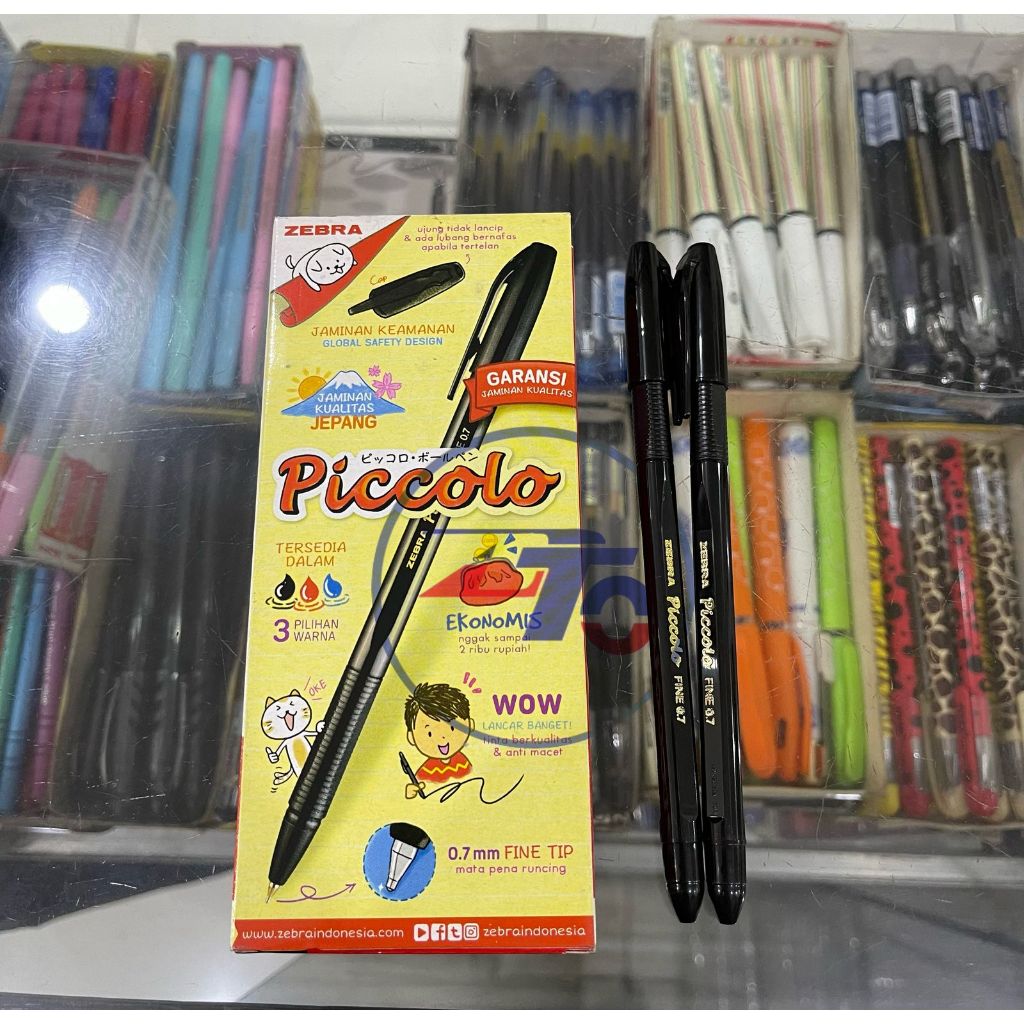 

PEN PULPEN ZEBRA PICCOLO MURAH / PEN HITAM / ALAT TULIS (LUSIN)