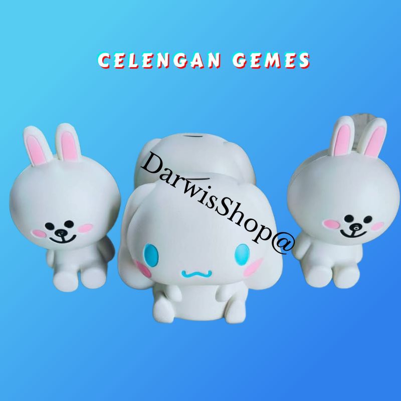 Celengan Plastik Karakter/ Celengan Anak Lucu