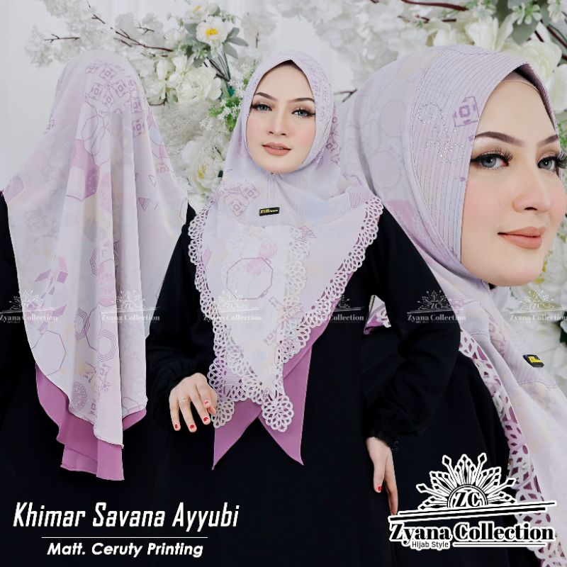 Hijab instan/Khimar Ceruty SAFANA Ori ayyuby