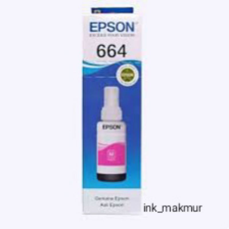 Tinta epson 664 magenta baru