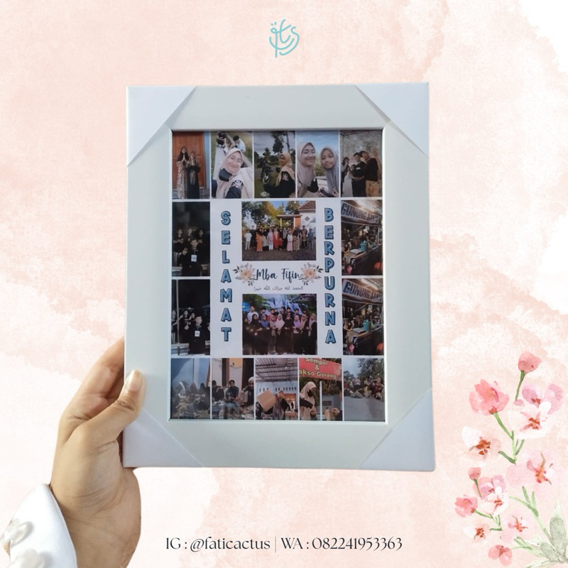Bingkai Frame Foto Kolase Kado Hadiah Custom Aesthetic
