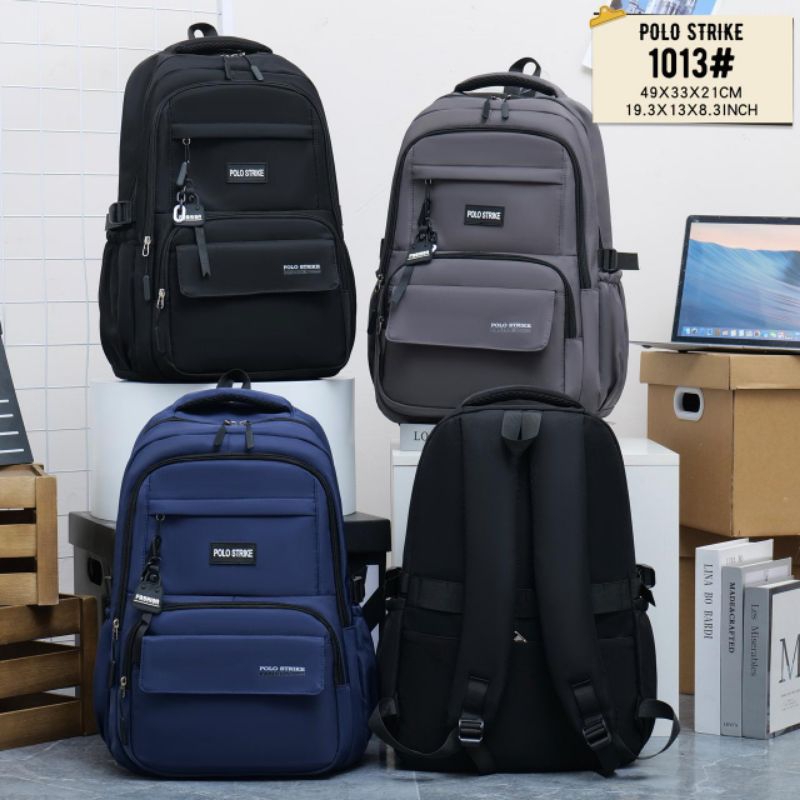 TAS SEKOLAH COWOK/ TAS POLO STRIKE/ TAS PUNGGUNG COWOK/ TAS LAPTOP COWOK