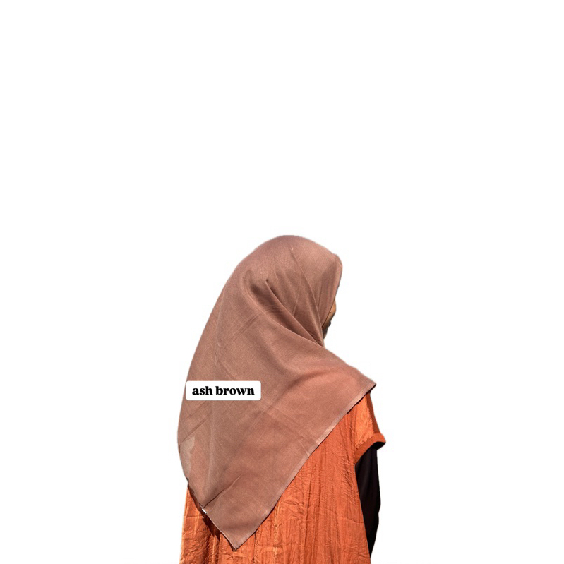 Paris Hijab | Hijab Segi Empat | Paris Jadul Hijab | Varisha original bahan katun | brown ash brown