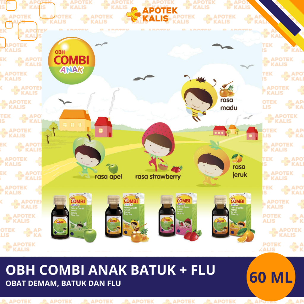 OBH COMBI ANAK SIRUP BATUK PLUS FLU KERING 60 ML