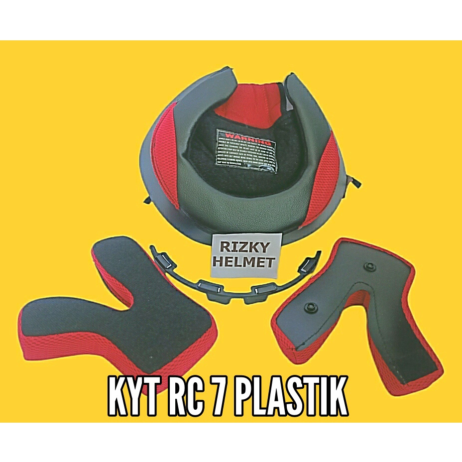 busa helm kyt rc7, KYT RC 7 kancing plastik, busa helm kyt rc 7 plastik