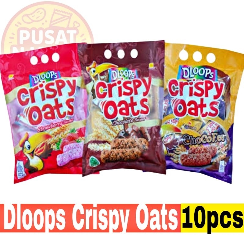 

Dloops Crispy Oats Bar Pack isi 10pcs