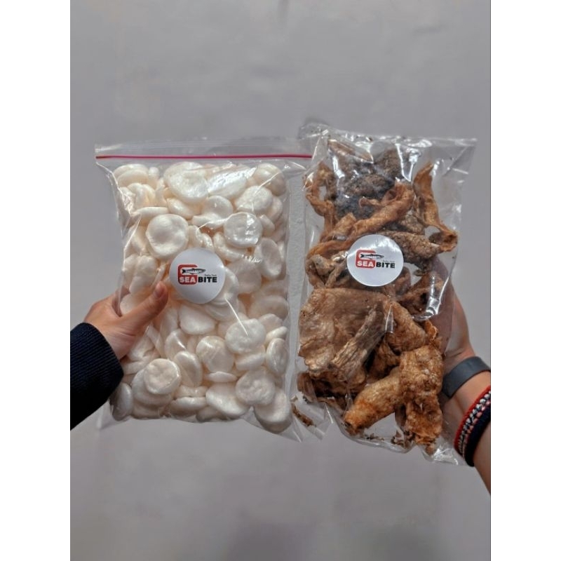 

Bundling krupuk ikan + krupuk kulit ikan kakap