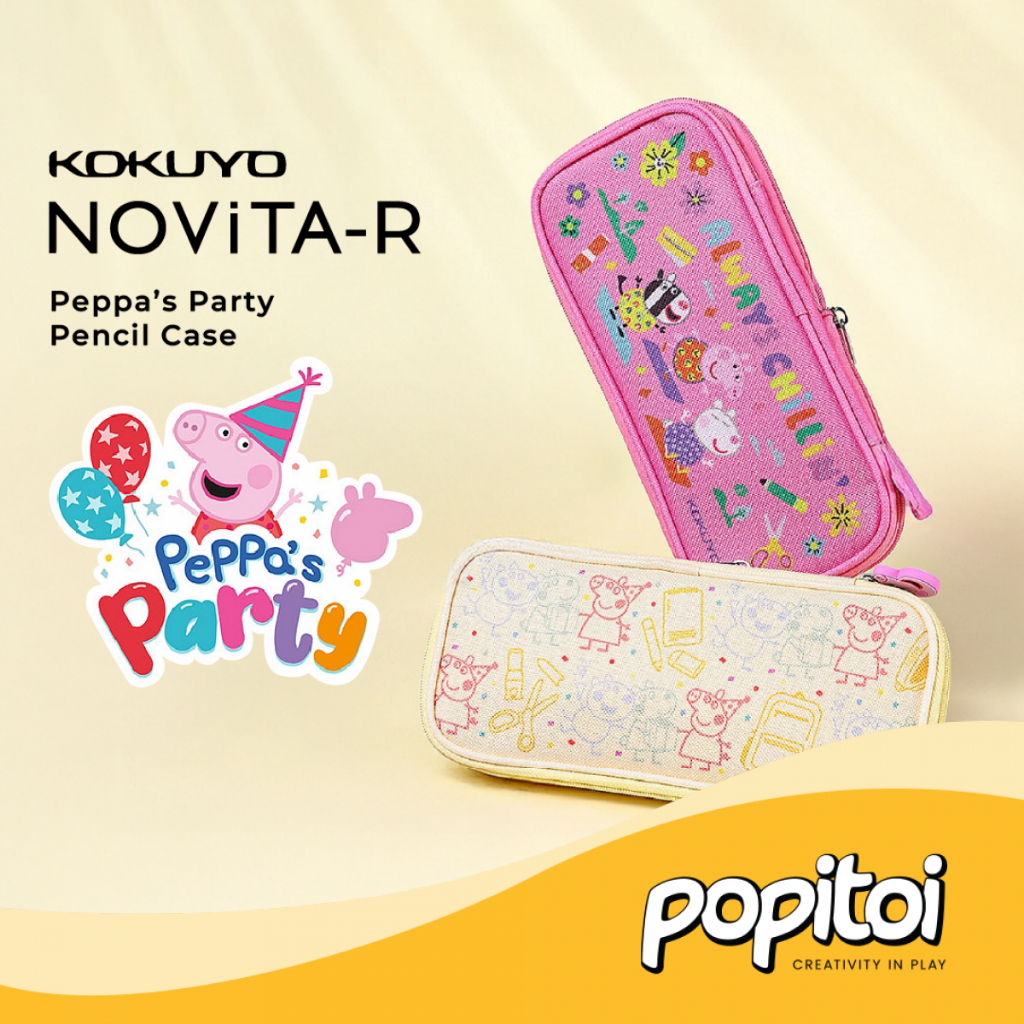 

Kokuyo x Peppa Pig NOVITA-R Pencil Case Medium Tepak Pencil Unik