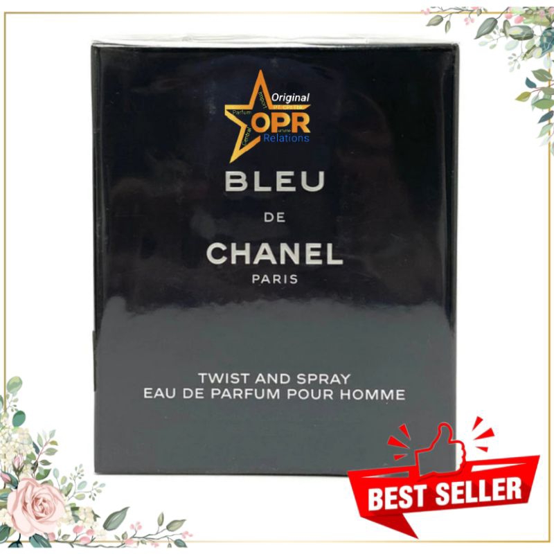 Parfum Original Import OPR Chanel Bleu De Chanel Twist And Spray Man Travel Set EDP 20ml