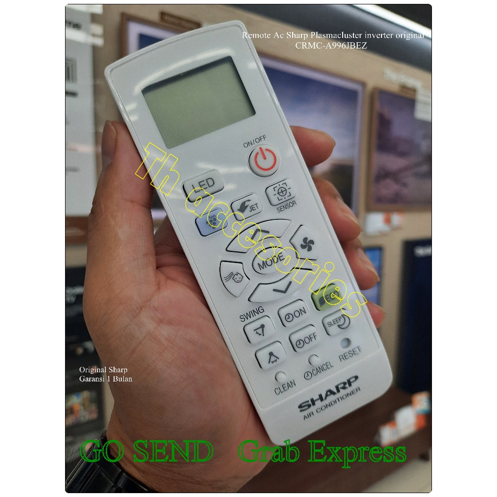 Remote AC sharp Plasmacluster Inverter Original CRMC-A996JBEZ