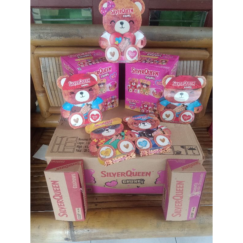 

Coklat Teddybear silverqueen chunkybar