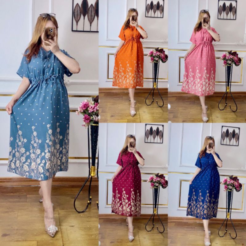 DASTER CHIBI JUMBO, DASTER Bumil Busui Kancing Depan  . Daster Chibi Jumbo. Daster kekinian