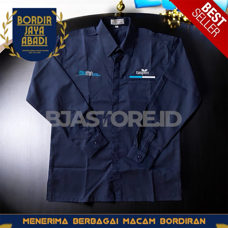 Kemeja Taspen Seragam BUMN Taspen Navy