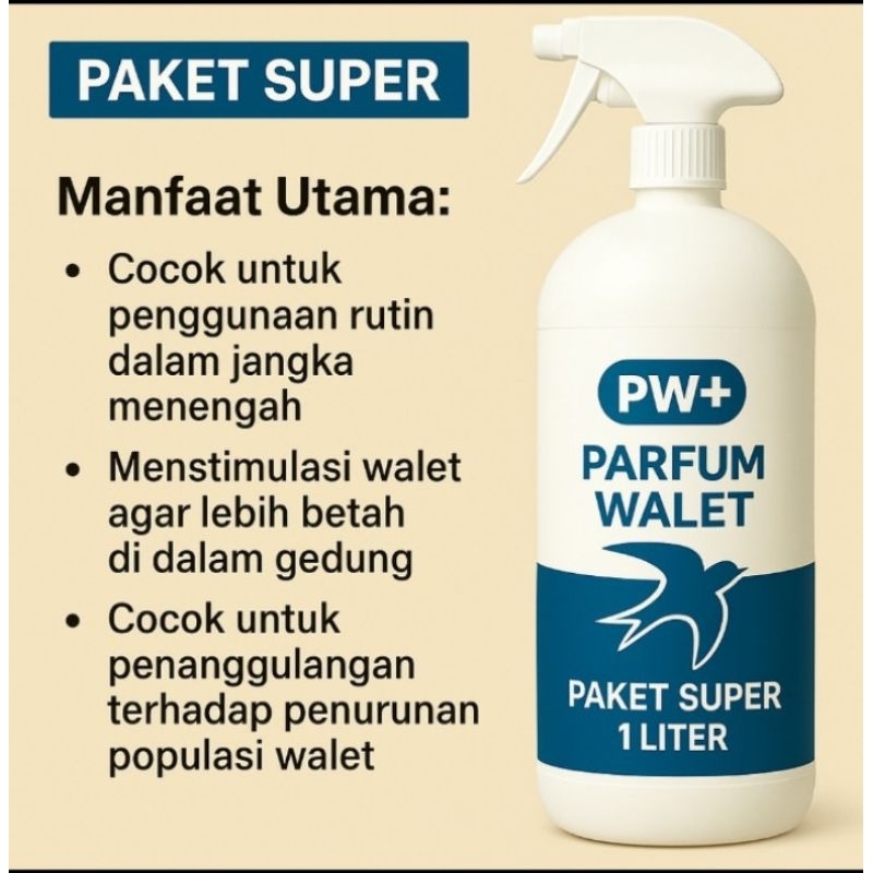 PW+ Parfum Walet – Paket Super 1 Liter