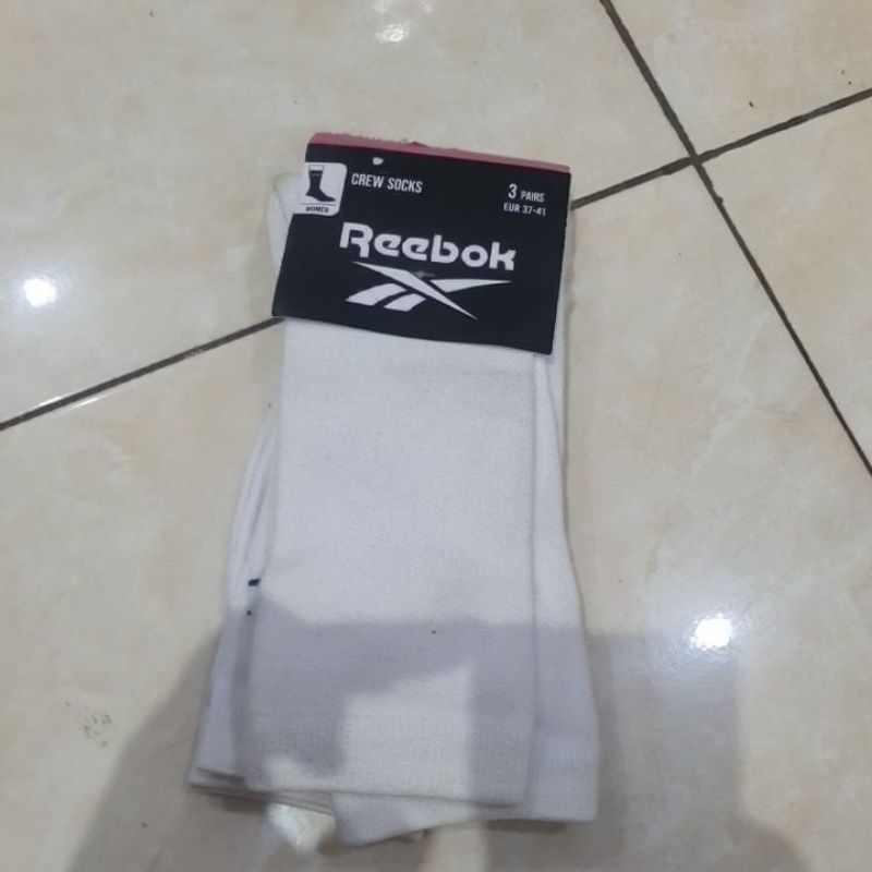 Kaos kaki reebok crew socks 3 pairs