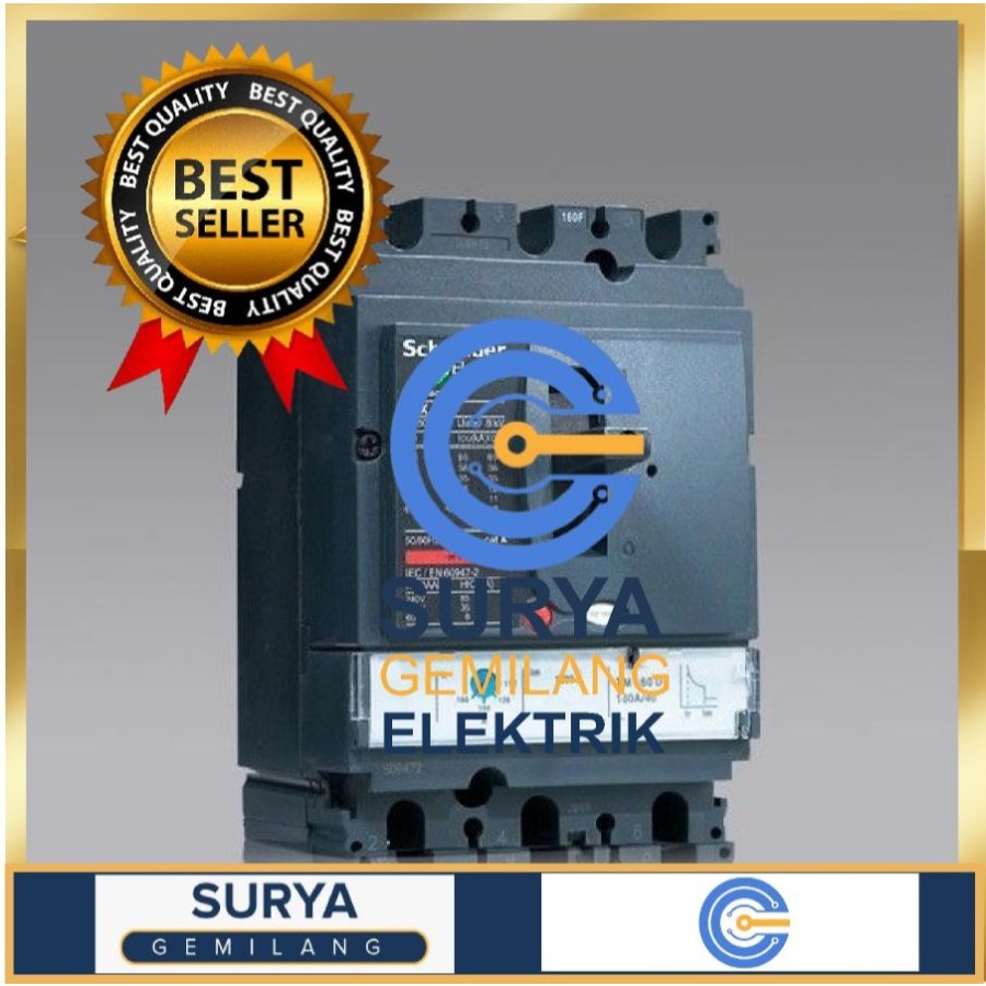 MCCB NSX 160N 3P 160A Schneider.