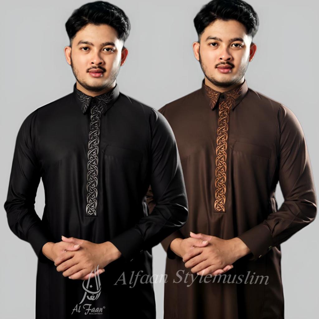 ORIGINAL JUBAH PRIA GAMIS SLIMFIT DULFIQOR JUBBAH GAMIS PRIA MEWAH MODEL TERBARU AL FAAN JUBAH JUBAH