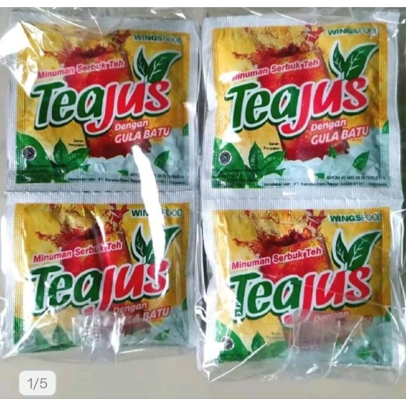 

tea jus gula batu 1 pak isi 6 renceng x 10 saset.