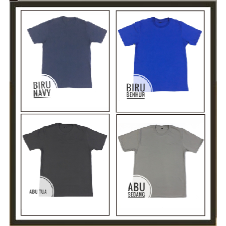 Kaos Standar Dewasa Combed 30s Lengan Pendek Custom