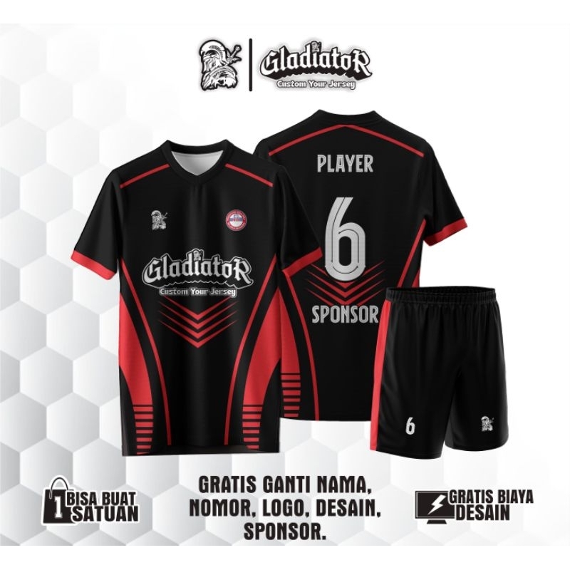 JERSEY VOLLY CUSTOM FULL PRINTING BAHAN PREMIUM, STELAN/BAJU AJA BISA DAN FREE DESAIN