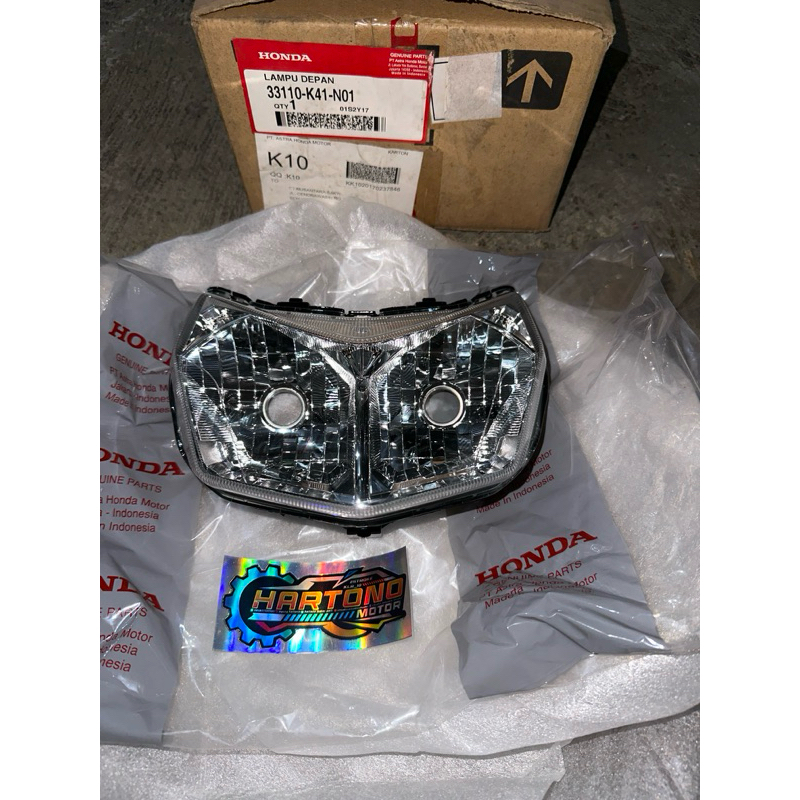 33110- K41-N01 HGP AHM 100% ORIGINAL REFLEKTOR LAMPU DEPAN SUPRA X 125 FI 2014 ORI AHM ORIGINAL HOND