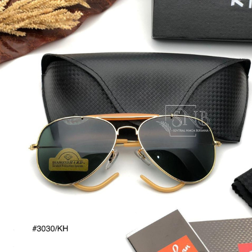 KACAMATA HITAM AVIATOR OUTDOORSMAN GADING LENSA KACA POLARIZED ADEM ANTI SILAU UV FRAME SUNGLASSES M