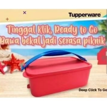 Rantang Baru Deep CTG Click To Go 1,5L Tupperware with handle