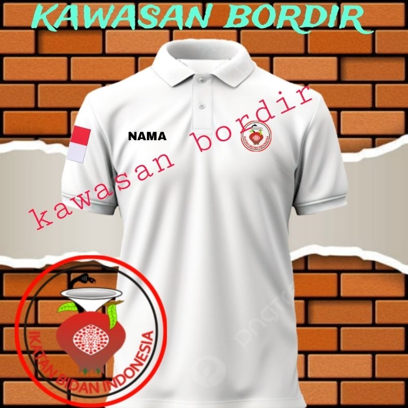 polo shirt IBI ikatan bidan Indonesia kaos IBI baju IBI seragam IBI ikatan bidan Indonesia kaos bida