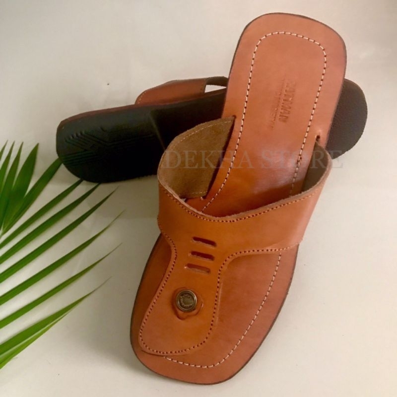 SANDAL KULIT PRIA MAGETAN/ JEPIT KULIT SAPI ASLI HAND MADE COWOK