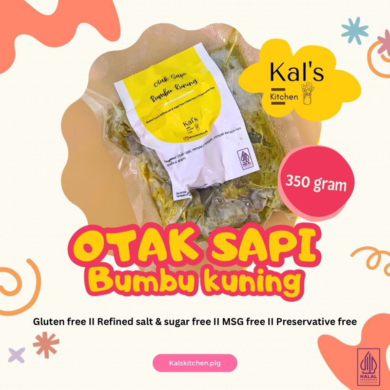 

otak sapi bumbu kuning 350g by kalskitchen.plg