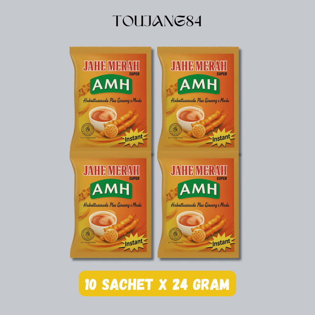 

AMH Minuman Jahe Merah + HABATUSAUDA + Gingseng & Madu 10Sachet @24gr