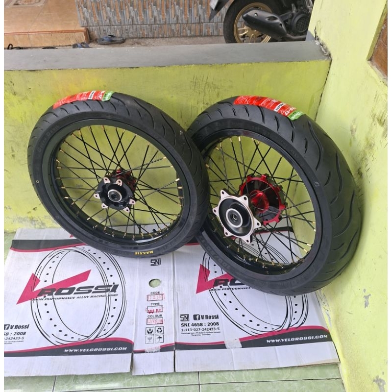 Roda set velg set ban set supermoto CRF 150L ukuran 215-250