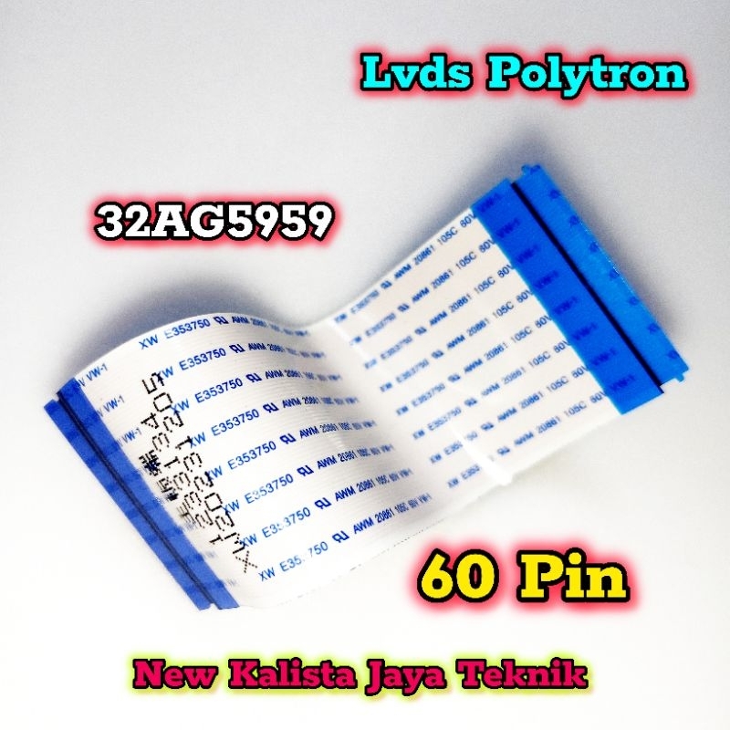 KABEL LVDS TV POLYTRON PLD 32AG5959 ORIGINAL BARU KABEL TCON TV 32AG5959 KABEL FLEKSIBEL PLD32AG5959