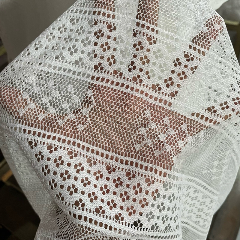 kain brokat malika motif etnik salur premium - kain malika warna bw rzt