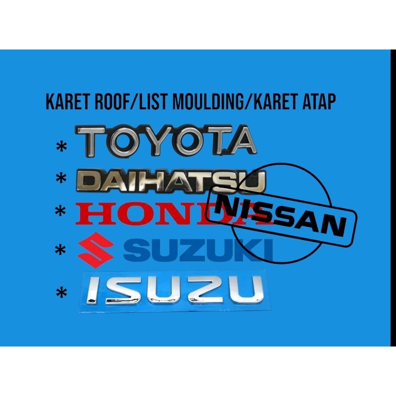 KARET ROOF/LIST MOULDING/KARET ATAP KARIMUN KOTAK