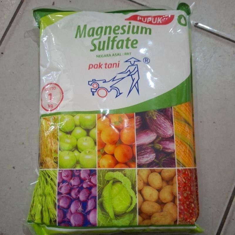 PUPUK PENAMBAH ZAT HIJAU DAUN MAGNESIUM.SULFAT 1 KG