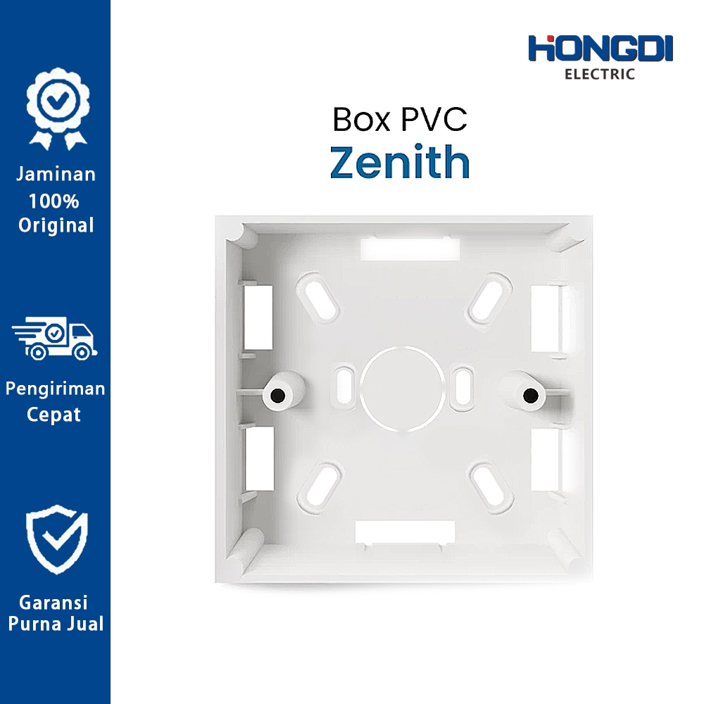HONGDI Kotak instalasi permukaan tipe 86, material PVC anti panas