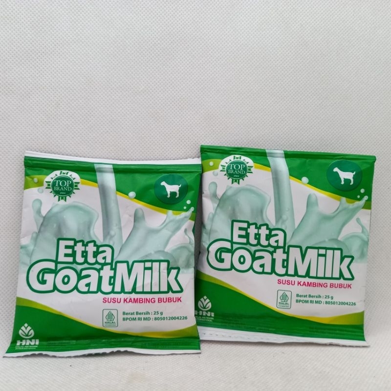 

ETTA GOAT MILK HNI HPAI Susu Kambing Etawa ( Sachet )