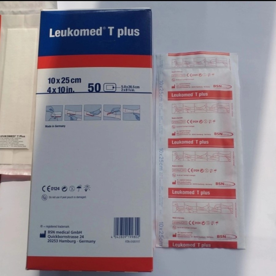 Leukomed T Plus 10cm x 25cm Per Pcs / Plaster Anti Air Transparan / Leukomed T Plus