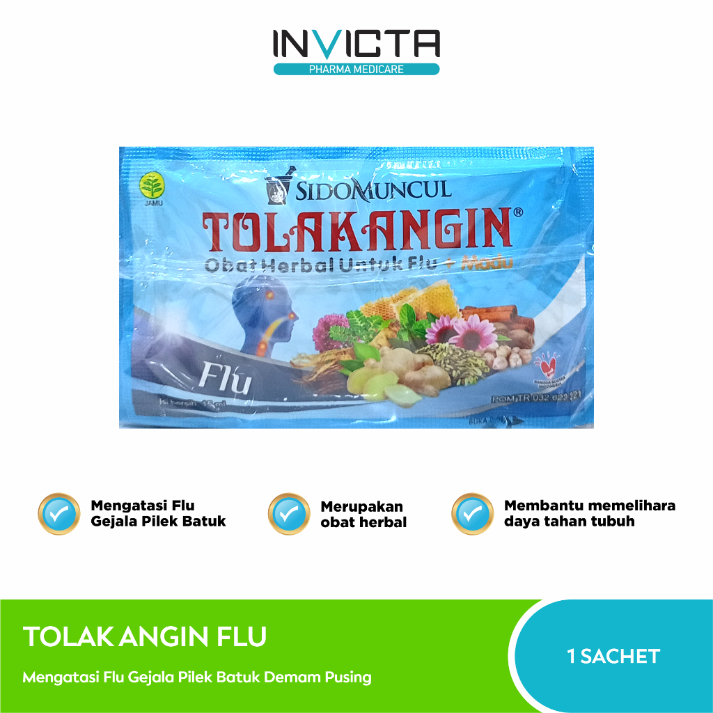 Tolak Angin Flu (Mengatasi Flu Gejala Pilek Batuk Demam Pusing) - SACHET