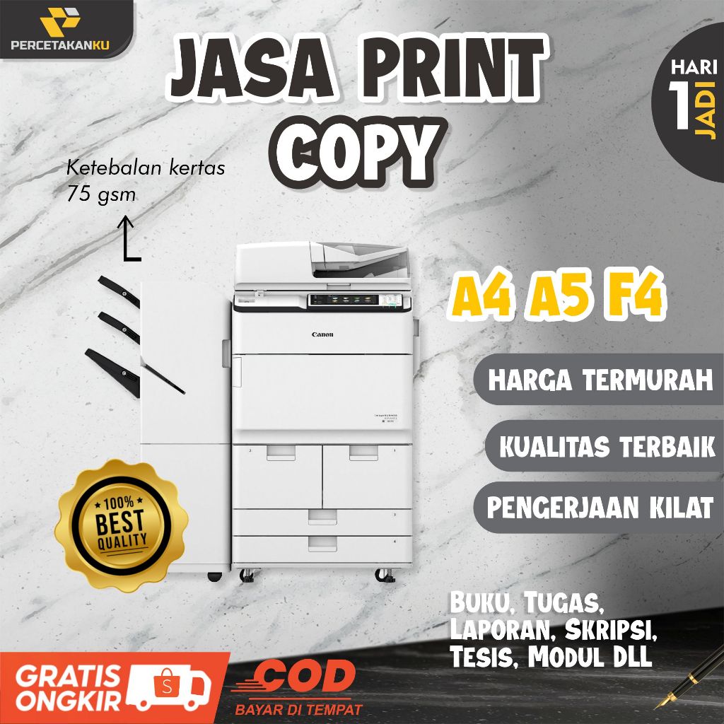 

Cetak Print Copy Hitam Putih HVS (Skripsi, Makalah, RPP, Silabus, Buku dll)