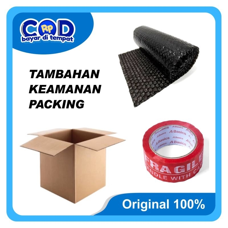

Kardus Packing & Bubble Wrap Tambahan, agar produk lebih aman