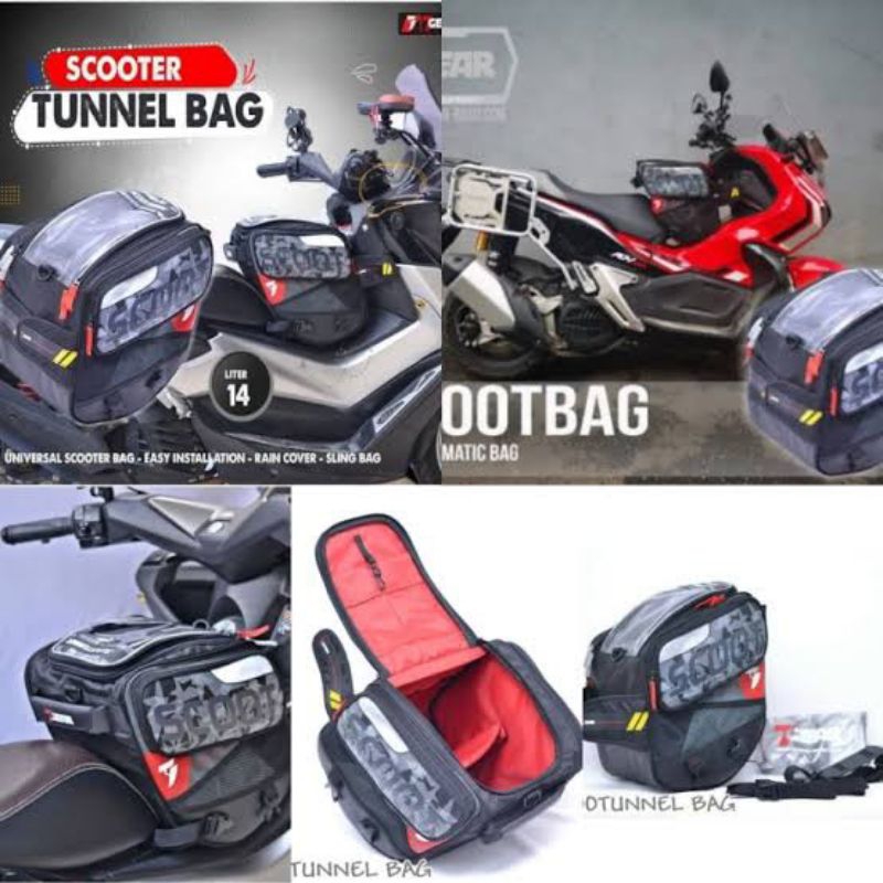 Tas motor matic 7 gear scoot tunel bag tas motor matic nmax xmax scoopy pcx adv dll universal motorc