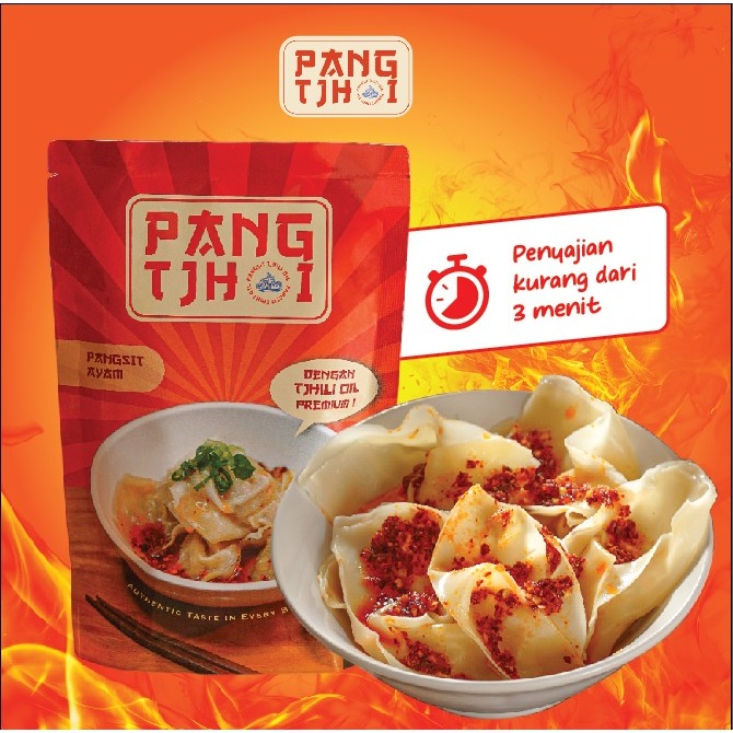 

PANG TJHOI Pangsit Ayam Chili Oil/Pangsit Chili Oil/Pangsit Rebus/Pangsit Goreng/Kuah/Dumpling