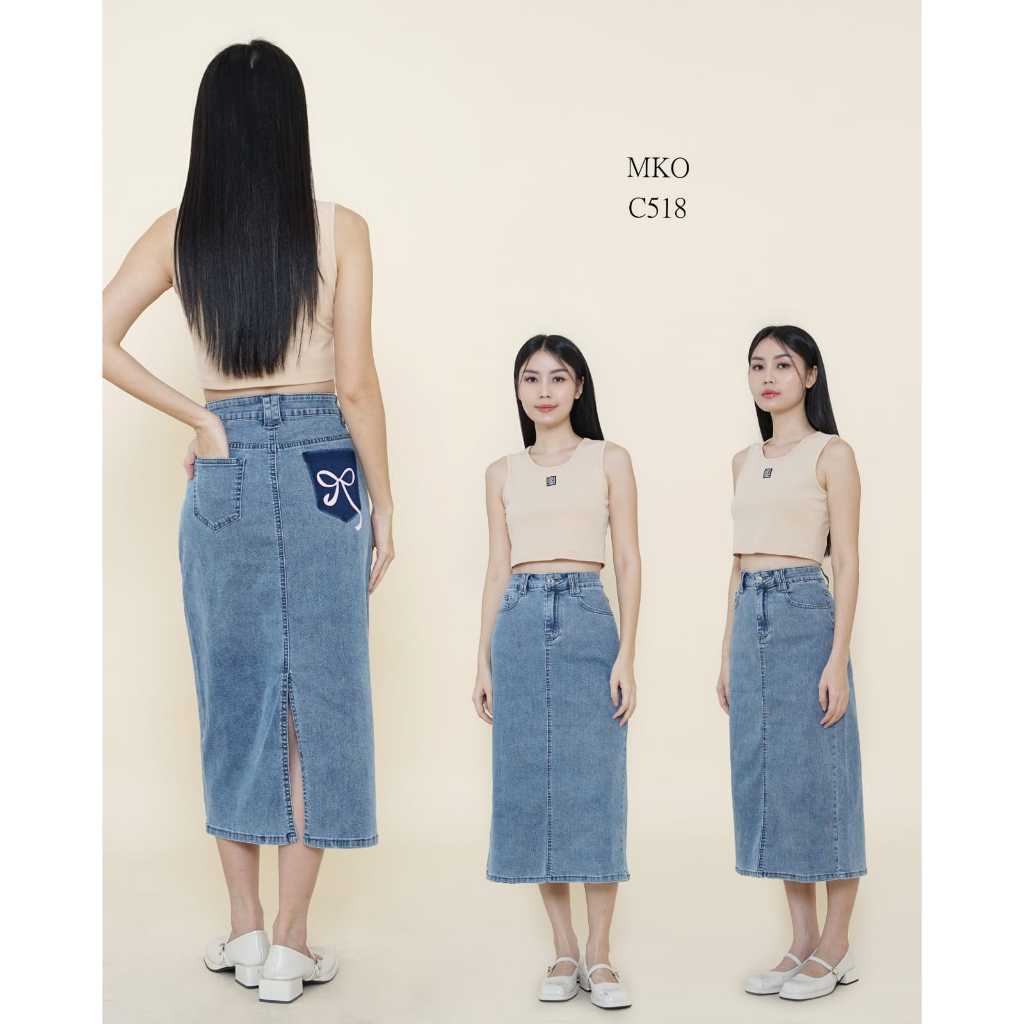 DON C MKO Rok 7/9 Jeans Stretch Wanita 518